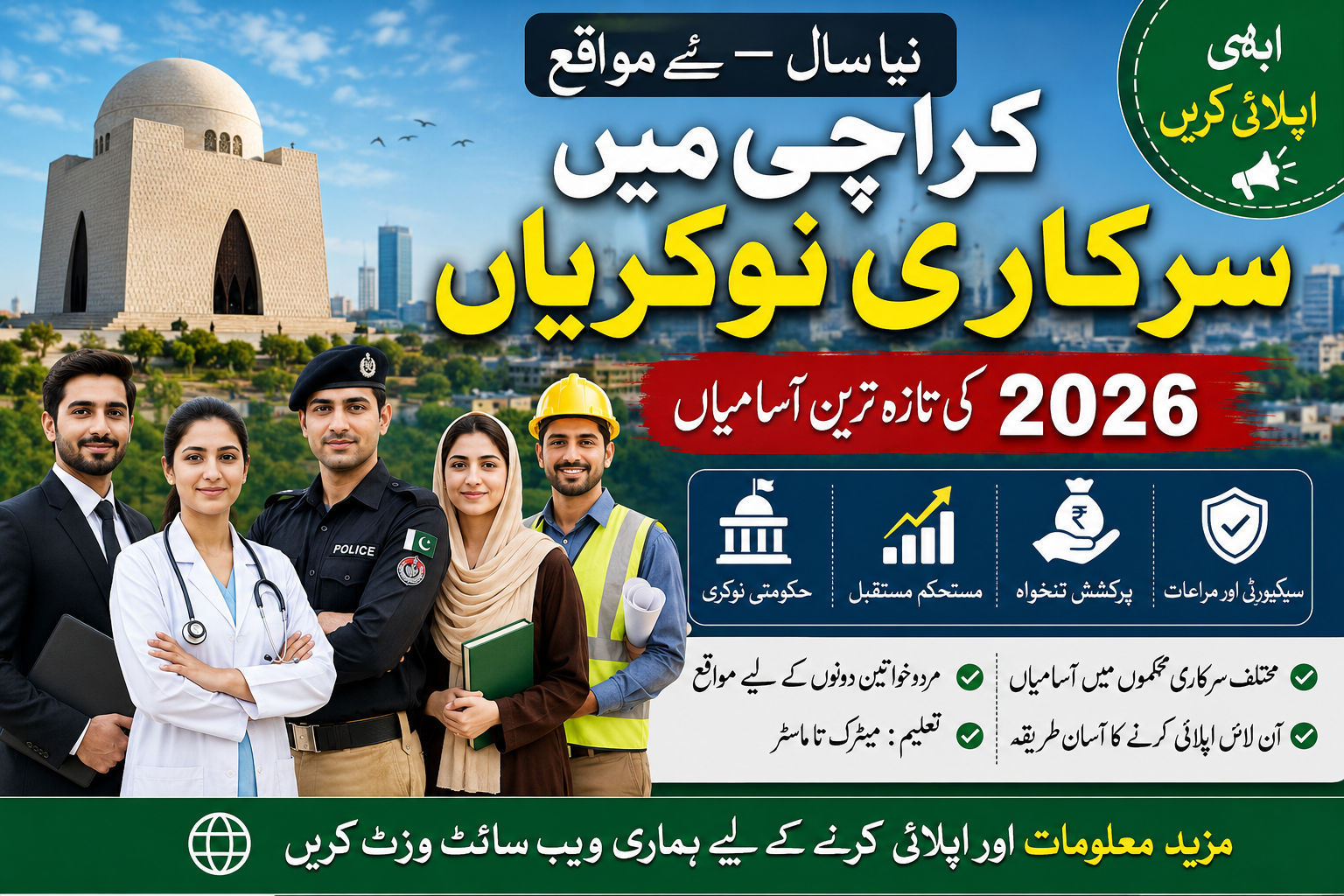 Latest Govt Jobs in Karachi 2026