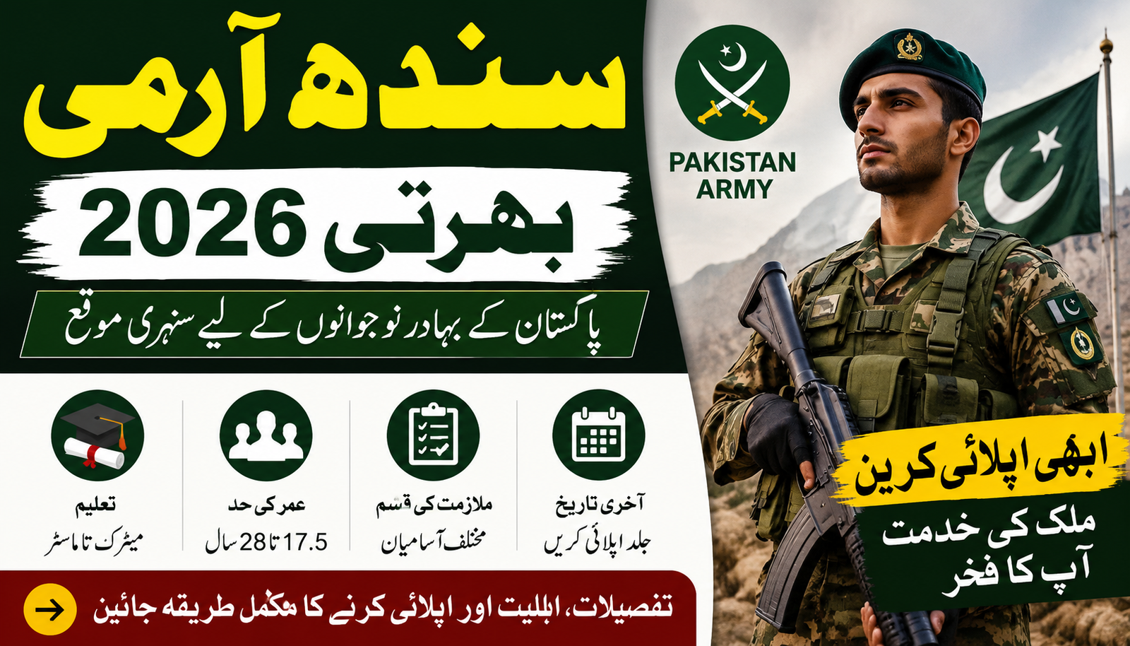 Sindh Army job