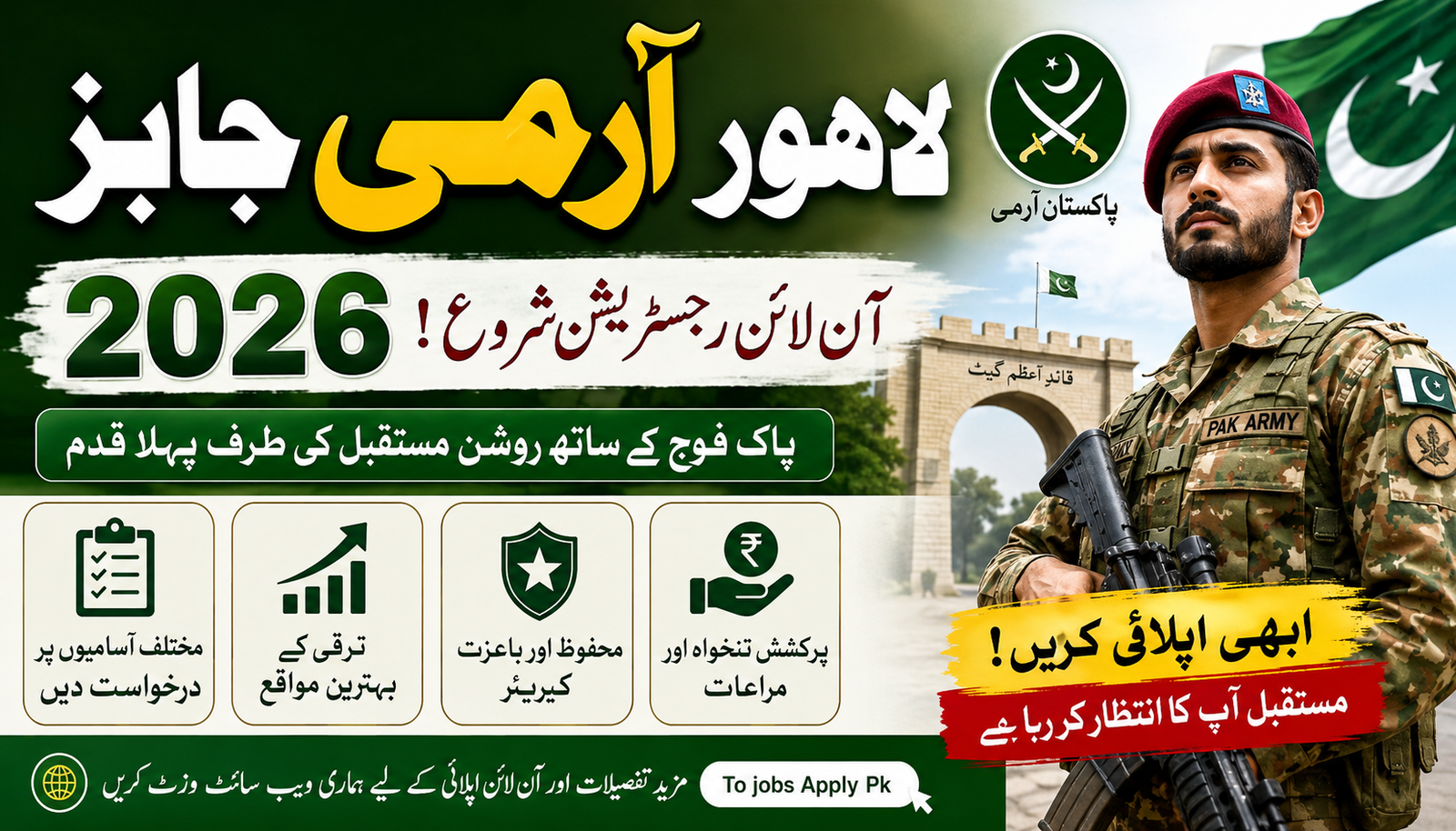 Lahore Army jobs 2026